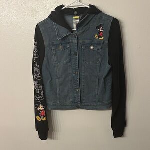Disney Mickey Mouse Denim and Black Jacket